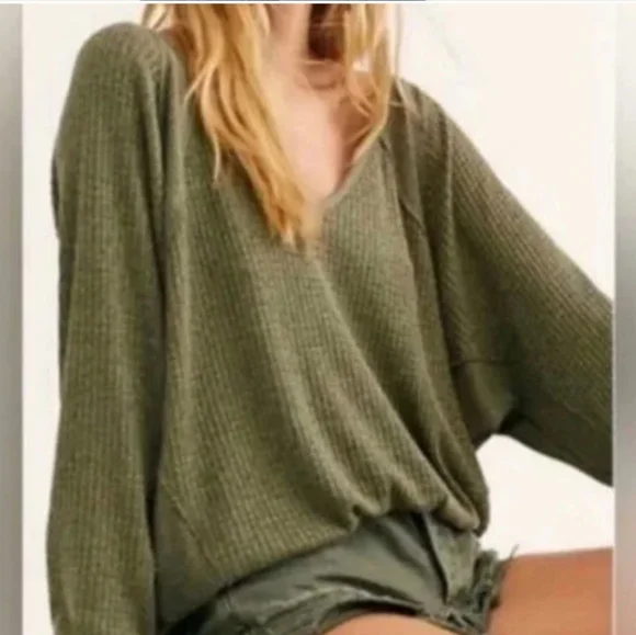 NWT Free People Santa Clara Thermal Top - Picture 4 of 5